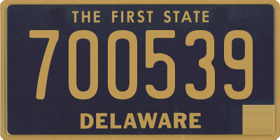 DE license plate 700539