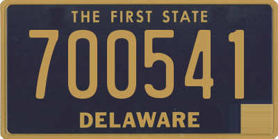 DE license plate 700541