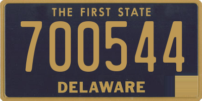 DE license plate 700544