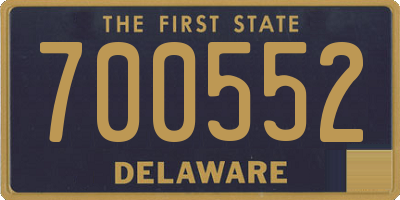 DE license plate 700552