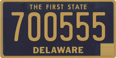 DE license plate 700555