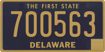 DE license plate 700563
