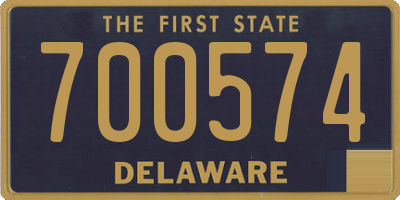 DE license plate 700574