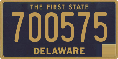 DE license plate 700575