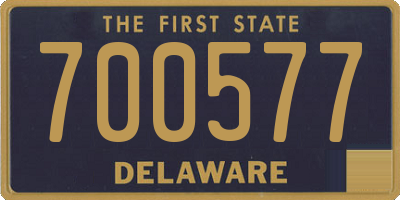 DE license plate 700577