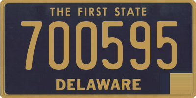 DE license plate 700595