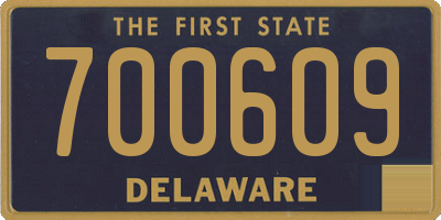 DE license plate 700609