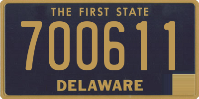 DE license plate 700611