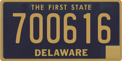 DE license plate 700616