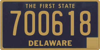 DE license plate 700618