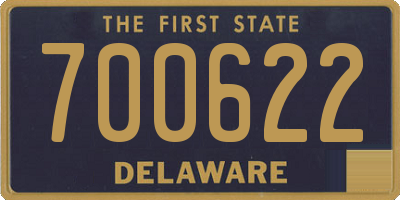 DE license plate 700622