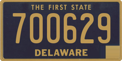 DE license plate 700629