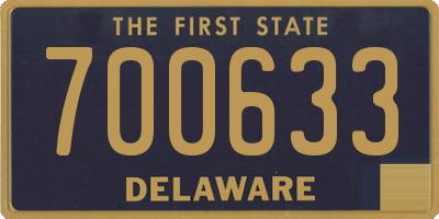 DE license plate 700633
