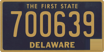 DE license plate 700639