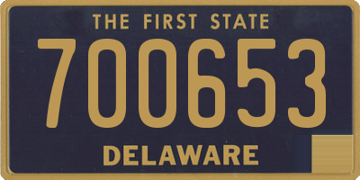 DE license plate 700653