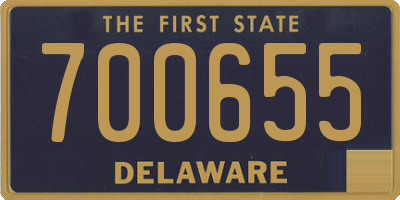 DE license plate 700655