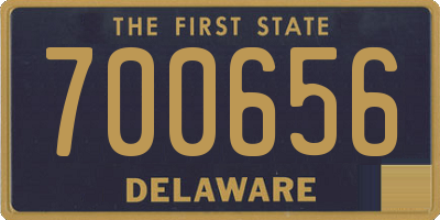 DE license plate 700656