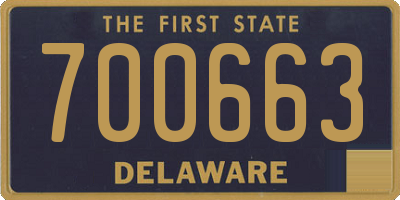 DE license plate 700663
