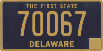 DE license plate 70067