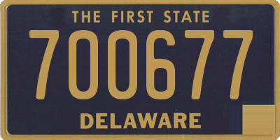 DE license plate 700677