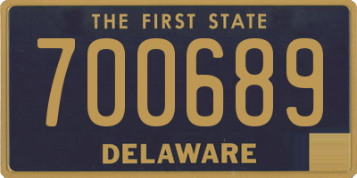 DE license plate 700689