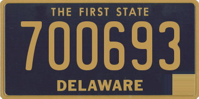 DE license plate 700693