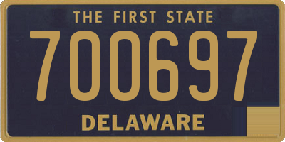 DE license plate 700697