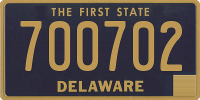 DE license plate 700702