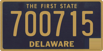 DE license plate 700715