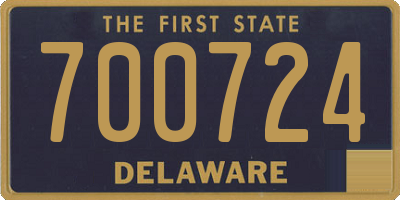 DE license plate 700724