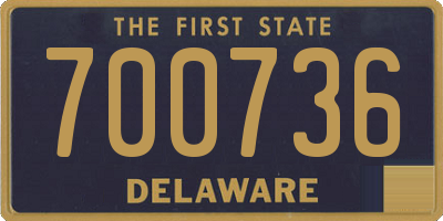 DE license plate 700736