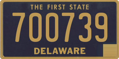 DE license plate 700739