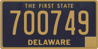 DE license plate 700749