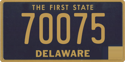 DE license plate 70075