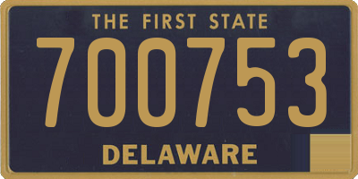 DE license plate 700753