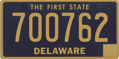 DE license plate 700762