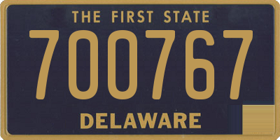 DE license plate 700767
