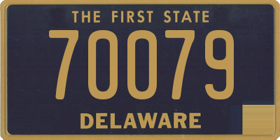 DE license plate 70079