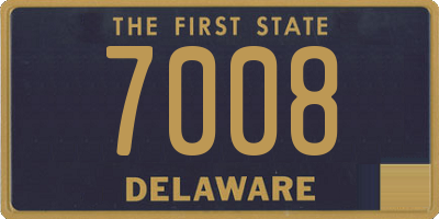 DE license plate 7008