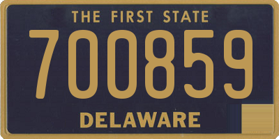 DE license plate 700859