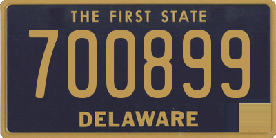 DE license plate 700899