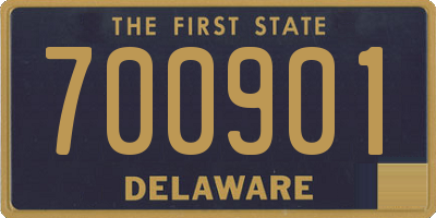 DE license plate 700901