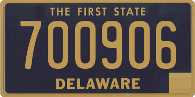 DE license plate 700906