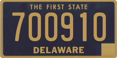DE license plate 700910