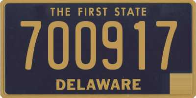 DE license plate 700917