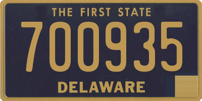 DE license plate 700935