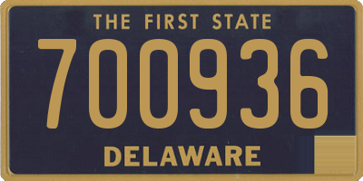 DE license plate 700936