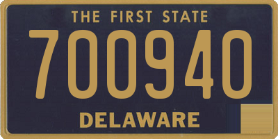 DE license plate 700940