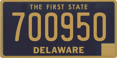 DE license plate 700950
