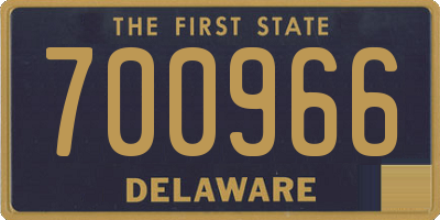 DE license plate 700966